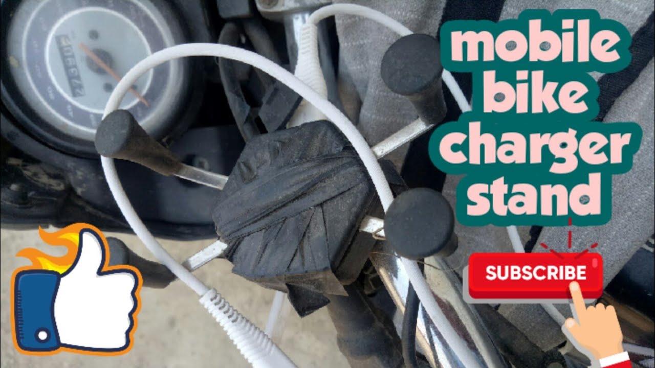 mobile stand for bike with charger