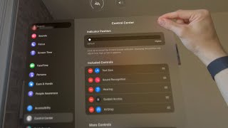 Apple Vision Pro: How to Change Control Center Height Appearance Tutorial! (For Beginners) screenshot 5