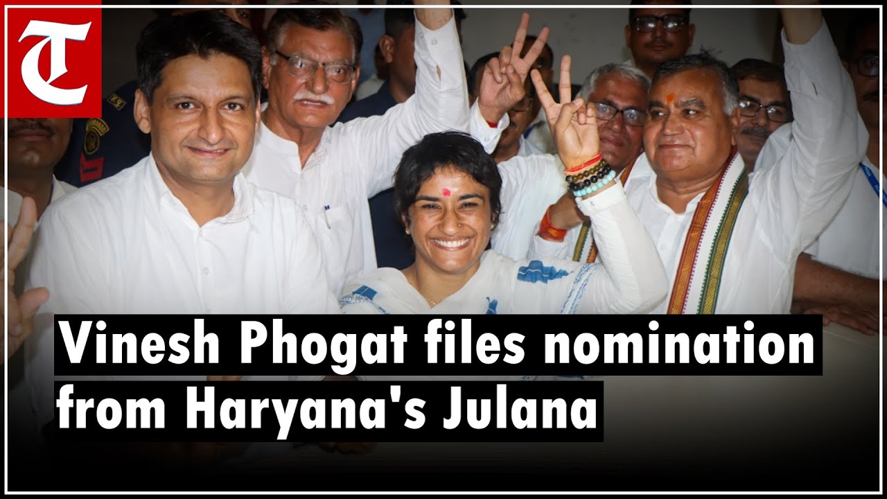 Congress Candidate Vinesh Phogat Files Nomination From Haryana s Julana congress-candidate-vinesh-phogat-files-nomination-from-haryana-s-julana