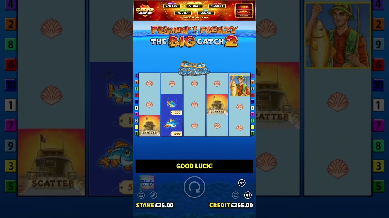 lady of fortune slot Fishin Frenzy The Big Catch 2 Rapid Fire Jackpots - an Online Slot Game by Blueprint Gaming
