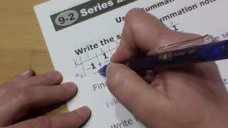9.2 Series and Summation Notation Notes - Algebra 2