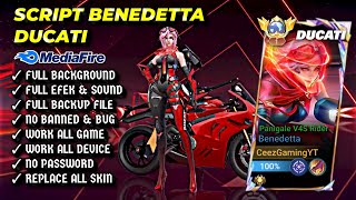 Script Skin Benedetta Ducati Panigale V4S No Password || Full Effect & Voice || Patch Terbaru 2026