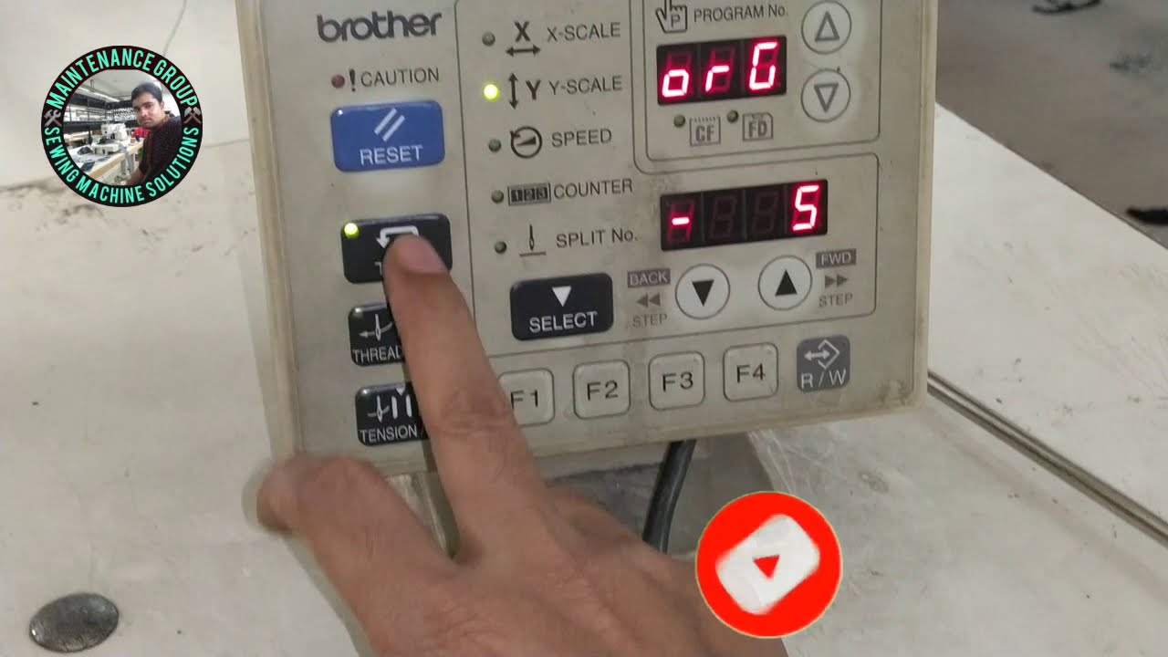 How to Needle Position in Program Brother B/s BE-438D