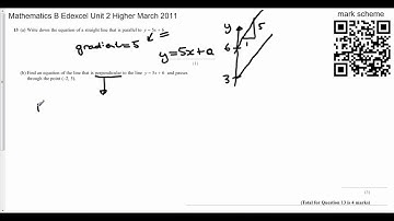 Q13 March 2011 Unit 2 Higher Edexcel