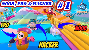 NOOB vs PRO vs HACKER - Fall Guys: Ultimate Knockout Winner Gameplay Walkthrough Funny Moments