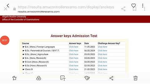 AMU B.A foreign language Answer key out l ba foreign language entrance test Answer key released