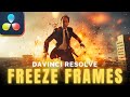 How to freeze frame of a  davinci resolve 19 tutorial