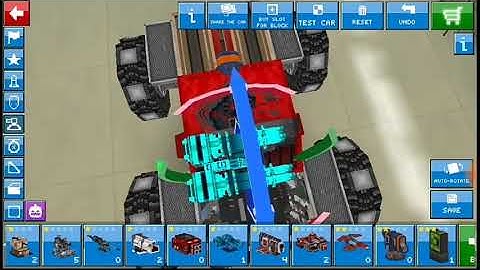 How to save block inside block in blocky cars online And bug Weapons in the Driving Room