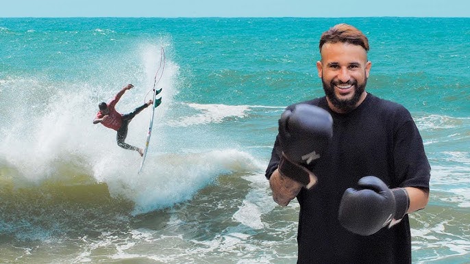 Surfe: Italo Ferreira e ator de Thor surfam juntos em piscina de ondas