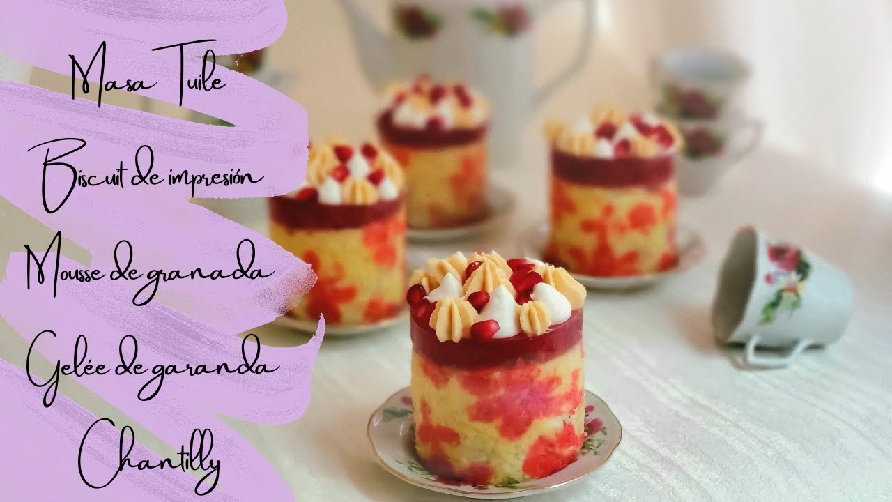 GRANADA Y ROMERO | Cómo hacer un Petit Gâteau, Biscuit Joconde Imprimé