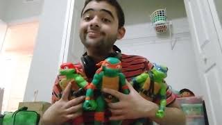 Nickelodeon teenage mutant Ninja turtles mutant mayhem giant Michelangelo unboxing