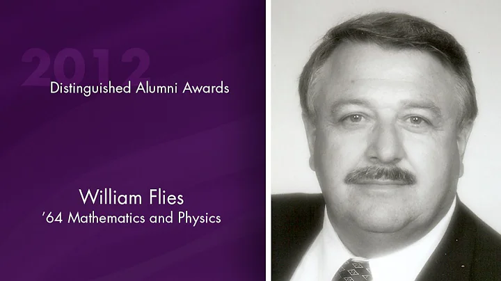 2012 Distinguished Alumni William Flies, '64 Mathe...