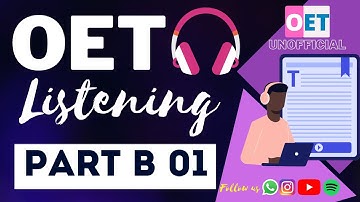 OET Listening PART B Test 01 Sample For Nurses and doctors -2022 Micro Laparoscopic Pain Mapping