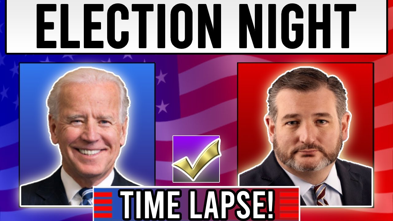 2024 Election Night | Biden vs Ted Cruz! (Time Lapse)