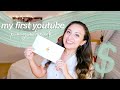 MY FIRST YOUTUBE PAYCHECK // how to get monetized, my analytics, debt free journey