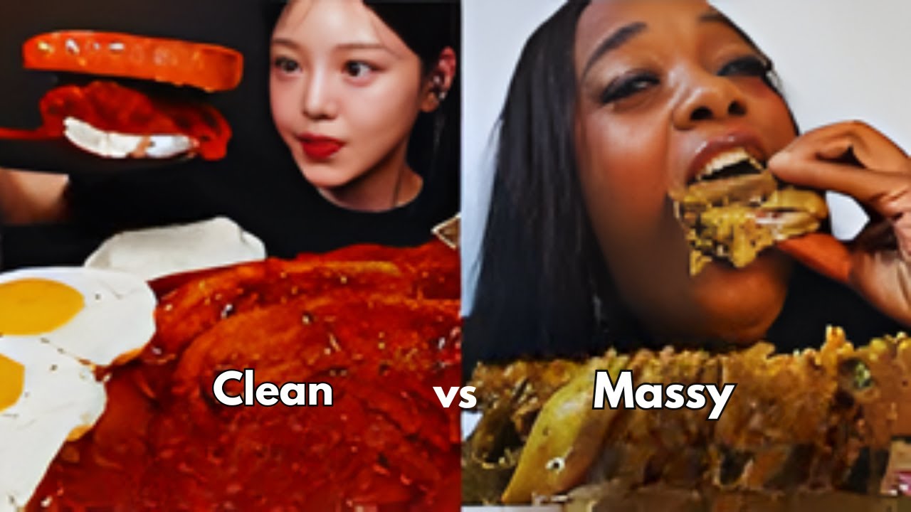 CLEAN VS MESSY MUKBANGERS!! 😱