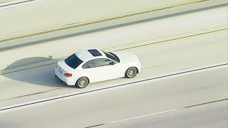 FULL CHASE: CHP chases BMW driver going over 100 mph on LA freeways