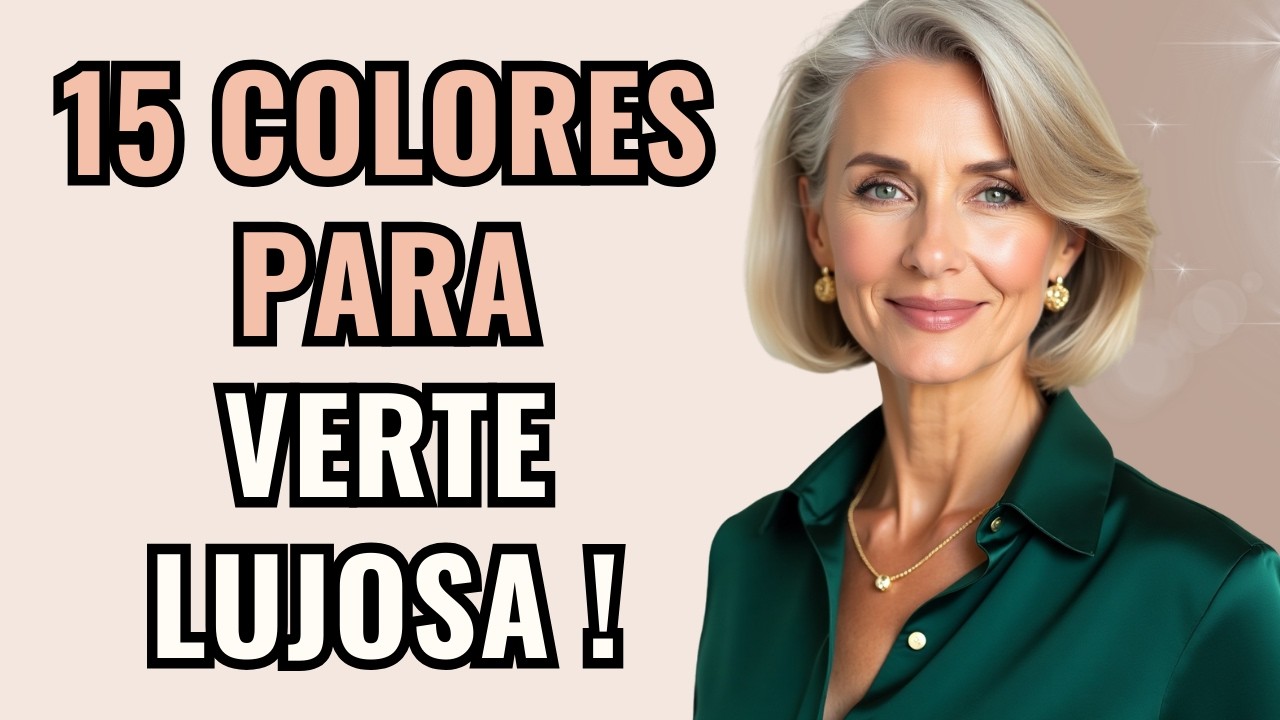 15 Combinaciones de Colores que Hacen que las MUJERES +50 Parezcan CARAS