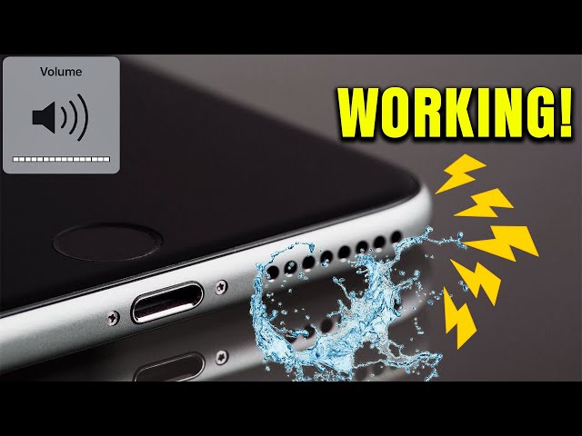 remove water from speaker iphone speaker cleaner sound 165hz tone
