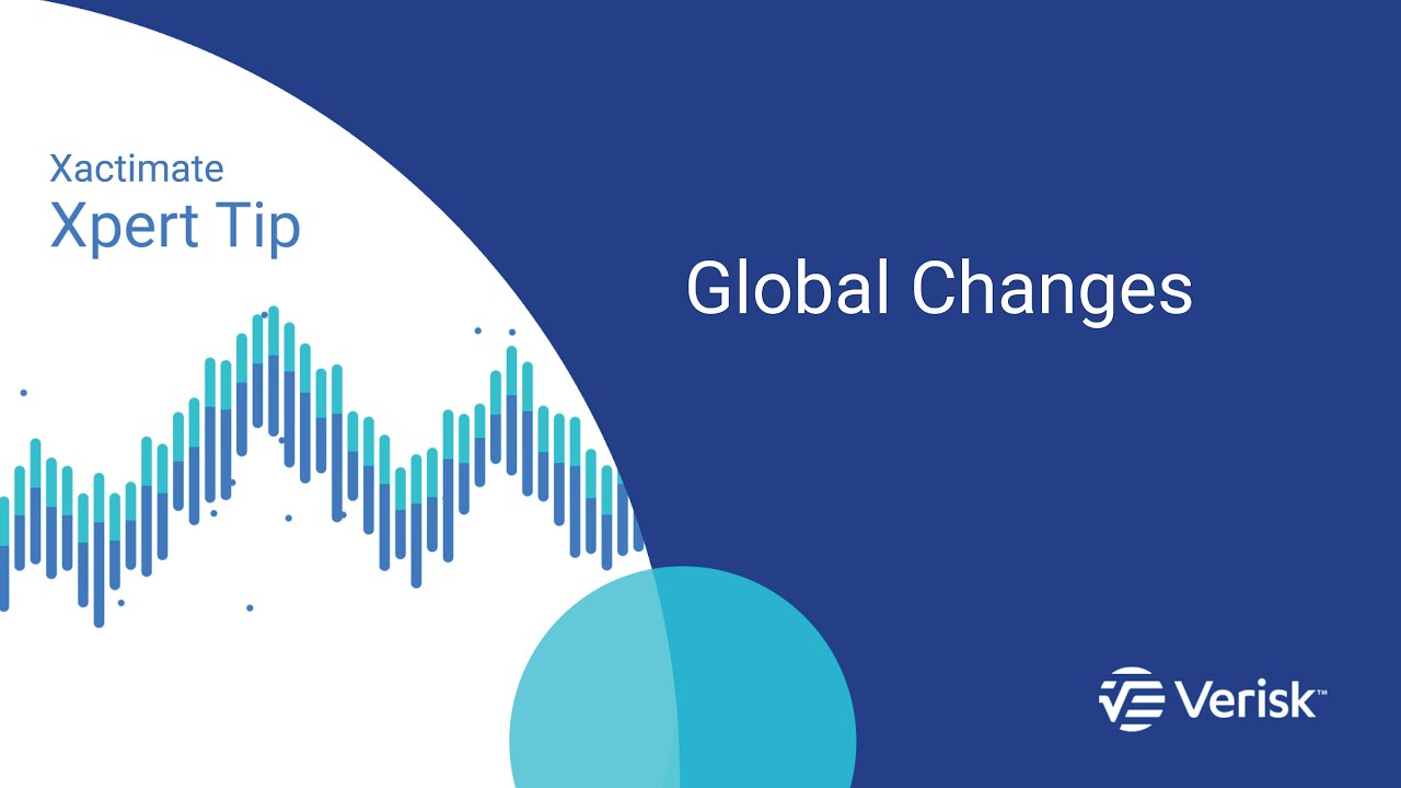 Xactimate Xpert Tip: Global Changes - YouTube