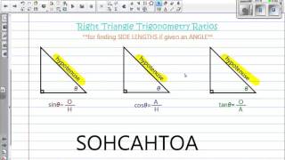 Using Trig to find Side Lengths