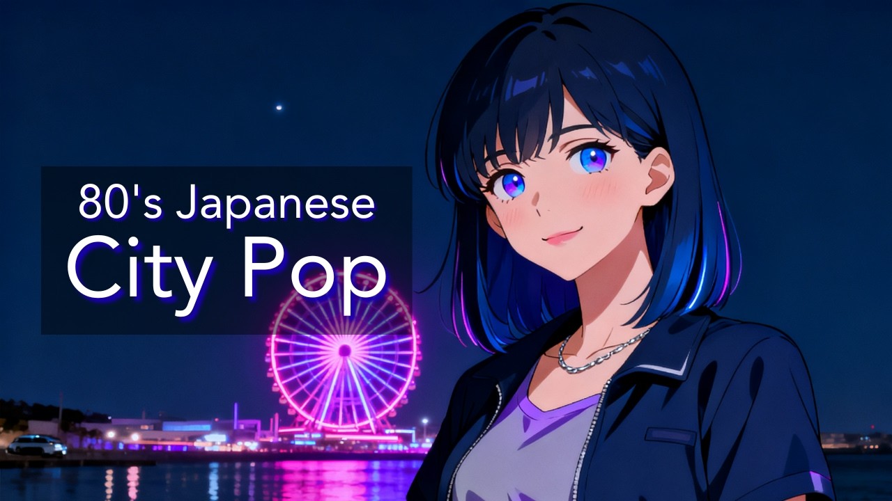【80’s Japanese City Pop】ネオンが揺れるベイサイドの夜｜ドライブ・作業用BGM