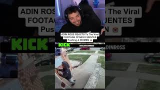 Adin Ross Can’t Stop Laughing At How Nick Fuentes Pushed Her😭💀 #adinross #lol #ishowspeed #clips