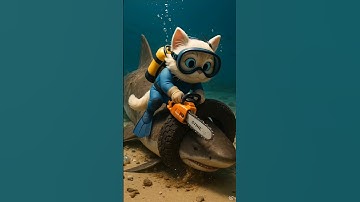 Meolala Saving a giant shark tangled in a tire and plastic waste
