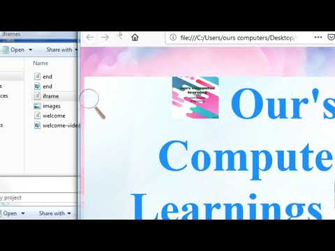 html iframes target link in telugu example with notepad lesson: 19 (part-4)