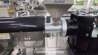 Small Extrusion Calender for PE/PP/PS/EVA/PC