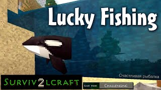Survivalcraft 2: LUCKY FISHING of Killer Whale, happy catch. screenshot 4