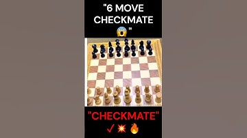 "I Checkmated Him in 6 Moves 😱 #chess #shorts"