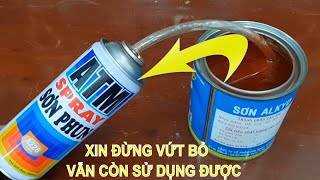 Làm Thế Nào Để Nén Sơn Vào Bình Xịt Một Cách Dễ Dàng