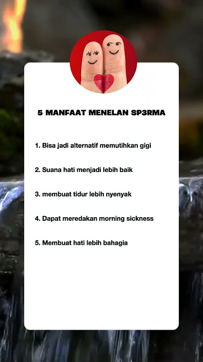 5 manfaat menelan sp3rma! #shorts