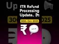 ITR Refund Processing Latest Update | ITR Refund Status Check | Refund Not Processed ? ⏰