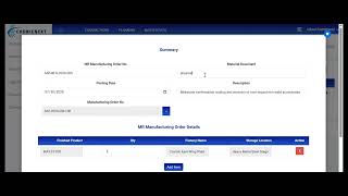 Step 73 MR Manufacturing Order