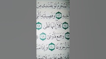 ما معنى "كلا إنها لظى""نزاعة للشوى"#سورة #المعارج