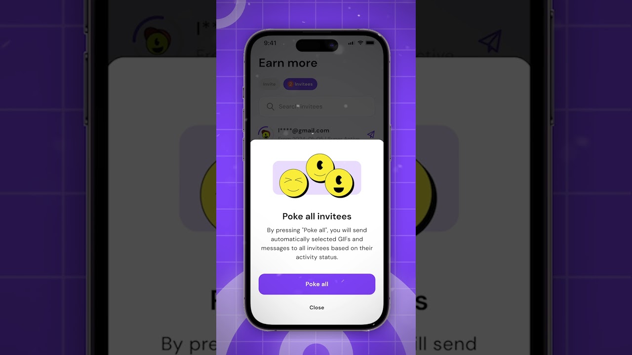 Pawns.app Poke Feature: Bonuses and Encouragement 📱 #pawnsapp #shorts