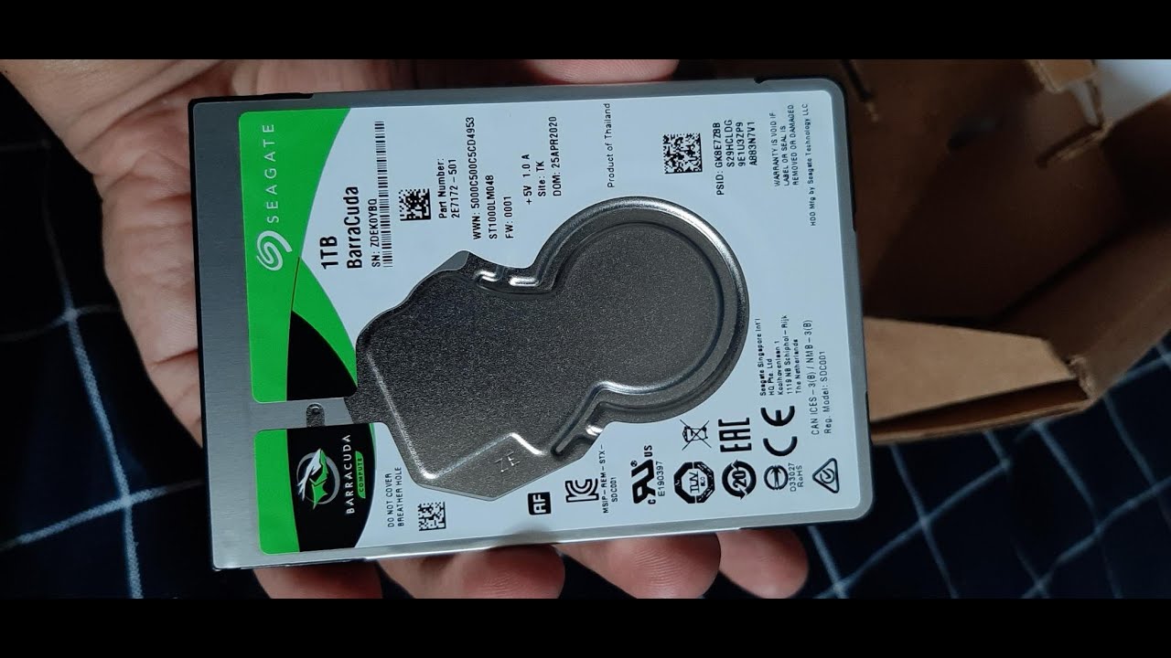 Seagate Barracuda 3.5 1TB 5400RPM 2.5 Inch Laptop Hard Disk