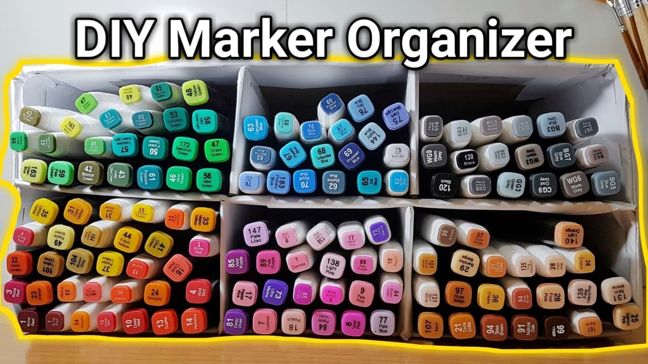 DIY Alcohol Markers Organizer $0 COST 