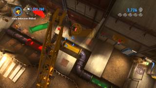 LEGO City Undercover - Chap 12: Industrial Crane Super Build, Color Pipe Puzzle "I'll Be Back" Wii U screenshot 4