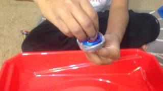 Two Beyblades Stacked