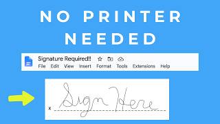 How to Sign a Document in Google Docs (Free & Easy - No Printer Needed!)
