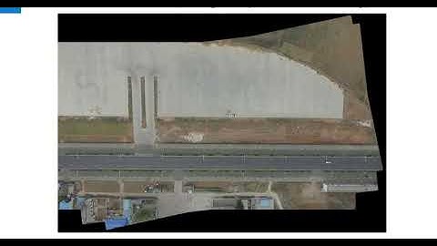 Real-time image stitching of drone