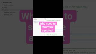 why need to structure a express project