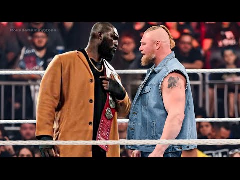 WWE FULL MATCH - Brock Lesnar Vs. Omos Jordan :  WrestleMania Live Full Match