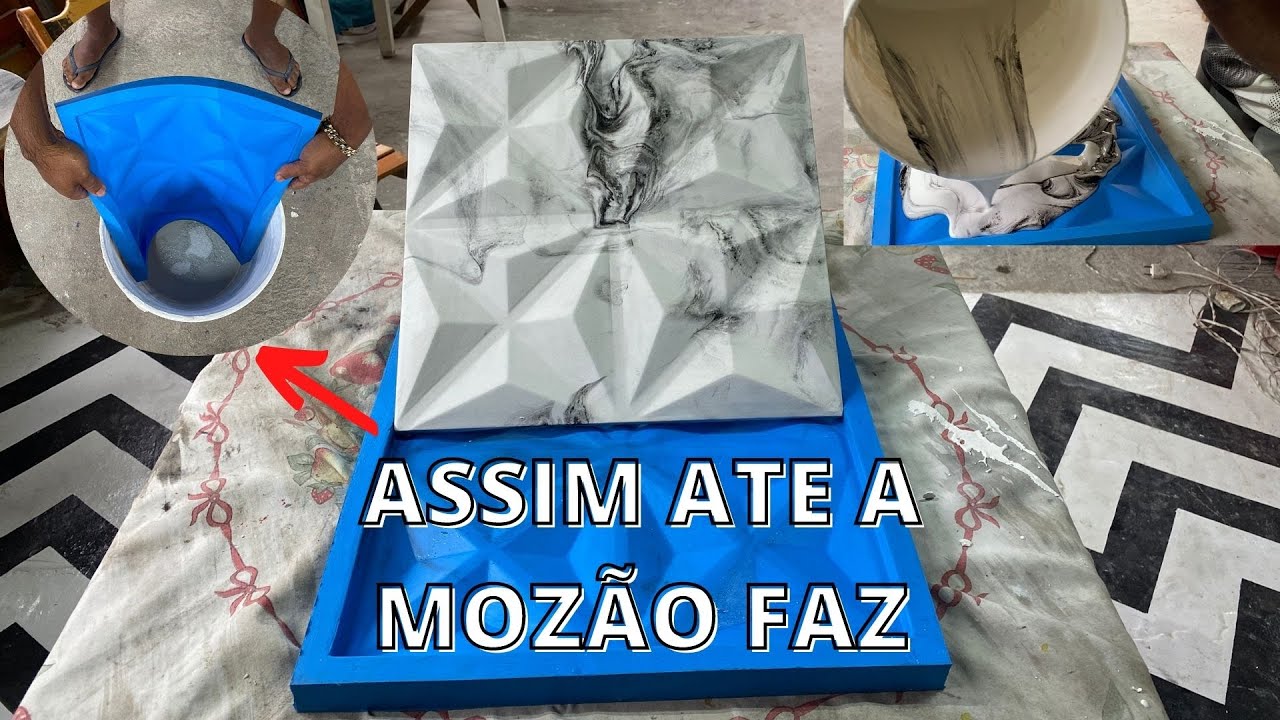 Como Fazer Placas de Gesso 3D por menos de 2 Reais a peça ganhe dinheiro com isso