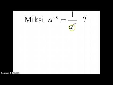 Video: Mikä on eksponentti matematiikassa?