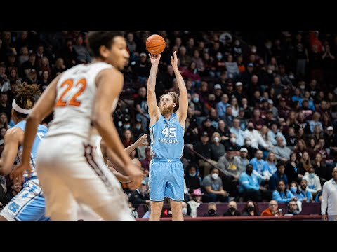 Video: Big Basketball Road Win For UNC At Virginia Tech - Highlights