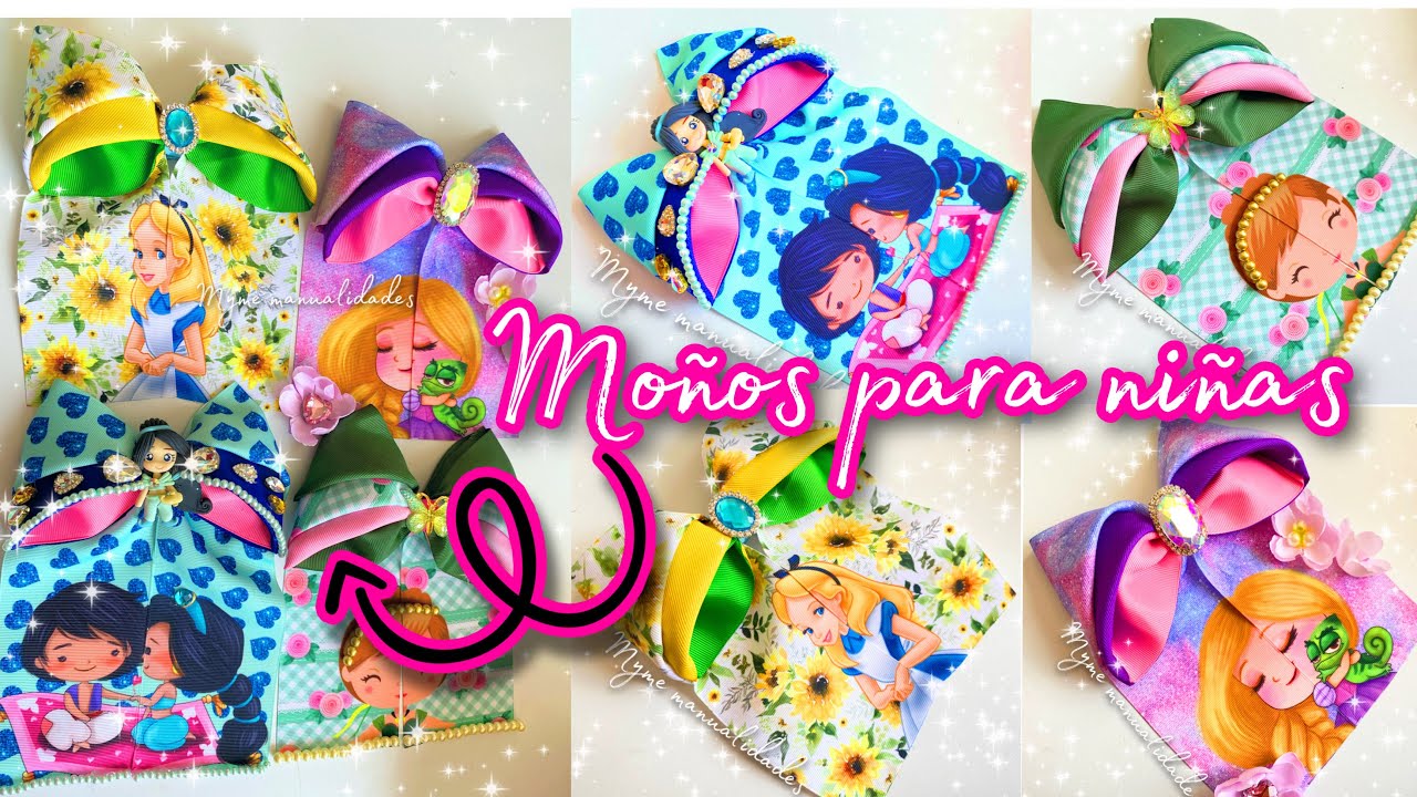 MOÑOS CON TIRAS DE 78 CM - MOÑOS BONITOS PARA NIÑAS